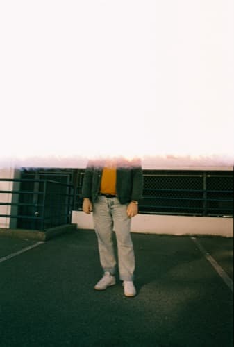 Nathan Shubert full-length portrait outdoors
